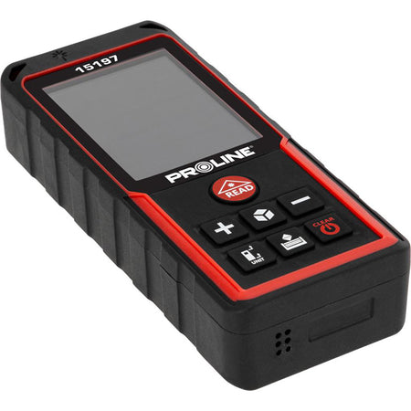 Telemetru laser multifunctional PROLINE cu afisaj iluminat si memorie 99 masuratori, cod furnizor