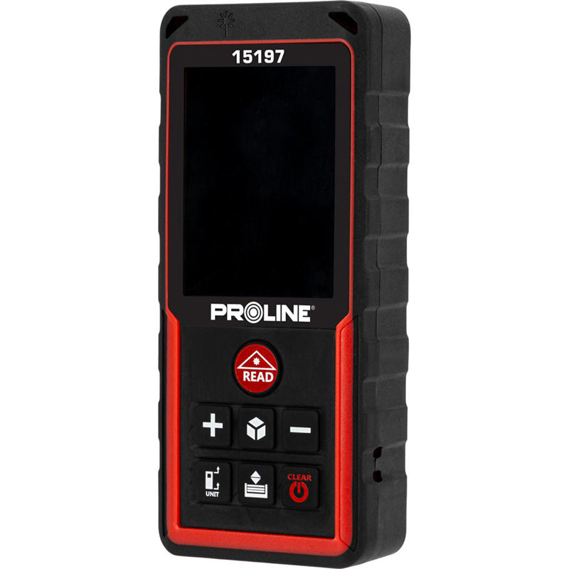 Telemetru laser multifunctional PROLINE cu afisaj iluminat si memorie 99 masuratori, cod furnizor