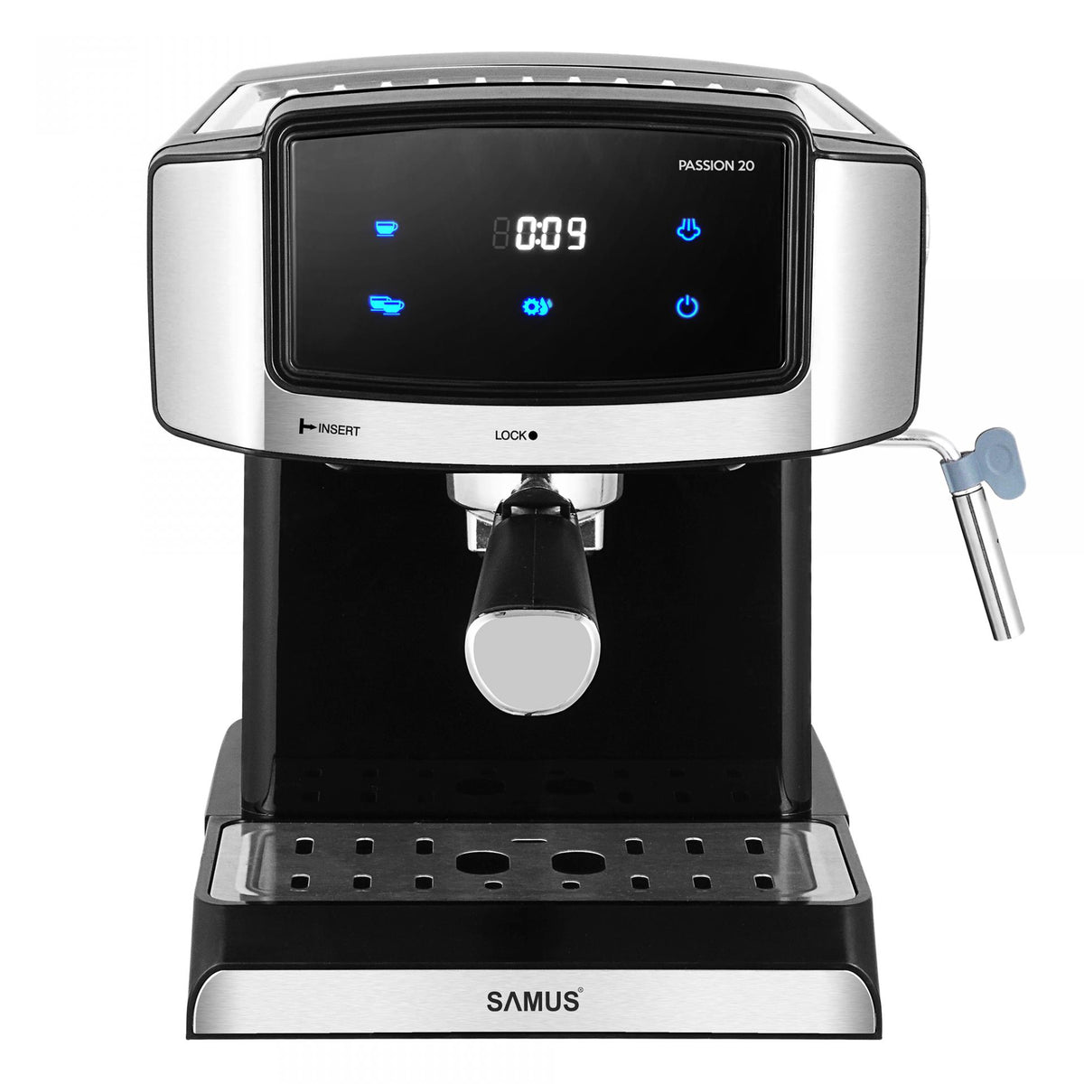 Espressor Cafea Samus Cafea Macinata, 850w, 1.5l Argintiu+ Negru