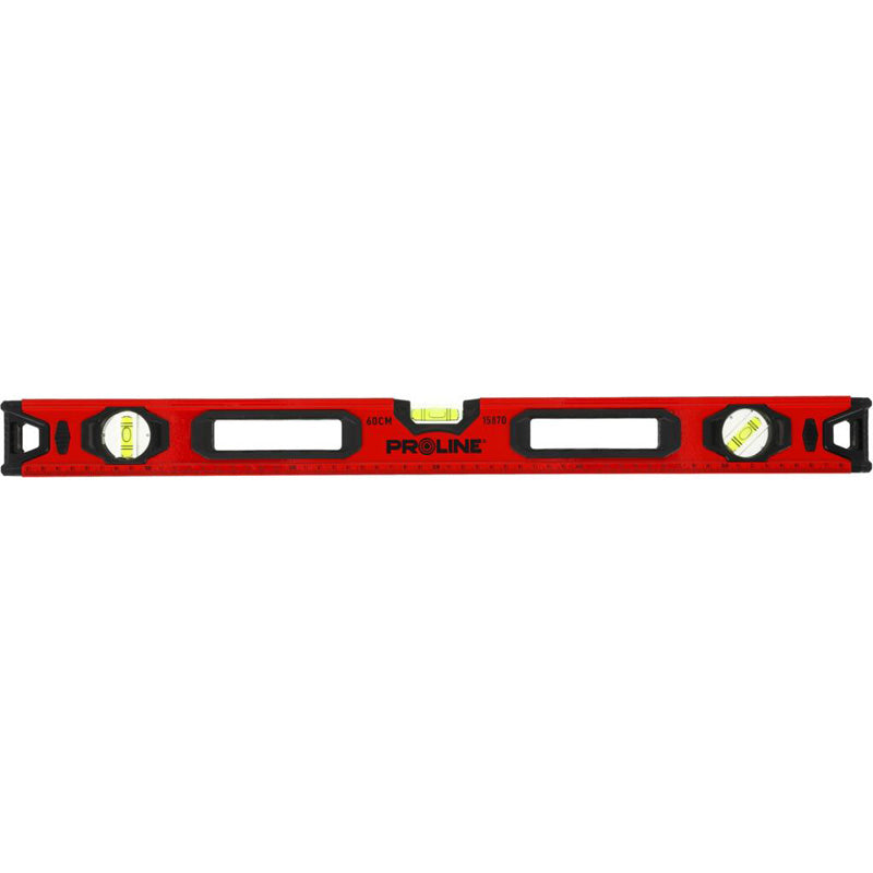 Nivela standard PROLINE, 3 bule, profil aluminiu, magneți puternici
