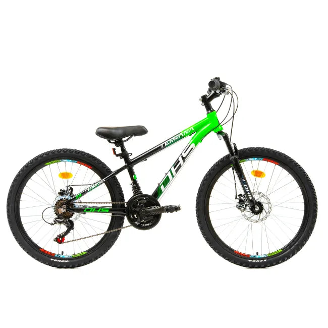 Bicicleta Copii Dhs Terrana 2023 - 20 Inch, Negru/verde