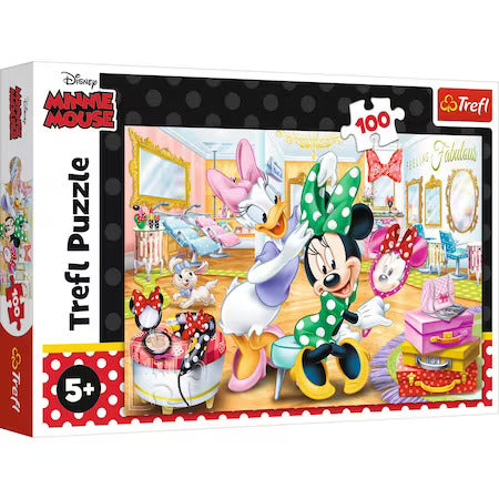 Puzzle Trefl 100 Minnie La Salonul De Infrumusetare