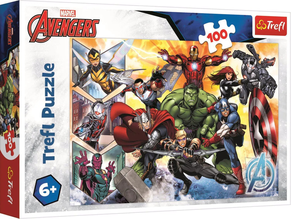 Puzzle Trefl 100 Marvel Avengers Puterea Razbunatorilor
