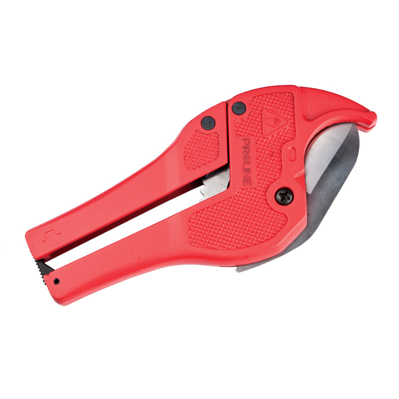Clește tăiere țeavă PVC/PP/PE, mecanism clichet, max 42 mm PROLINE 17201