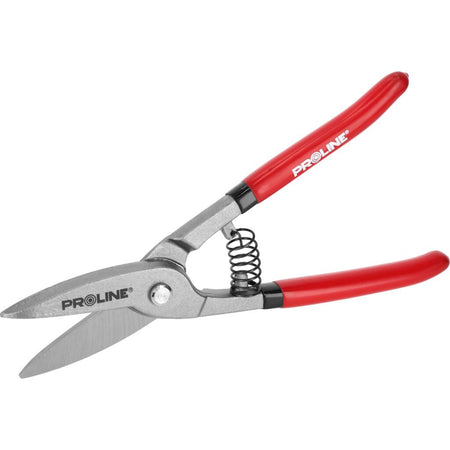 Foarfecă tablă cu arc, cioc drept, 250 mm, pentru 1,2 mm, PROLINE 17372