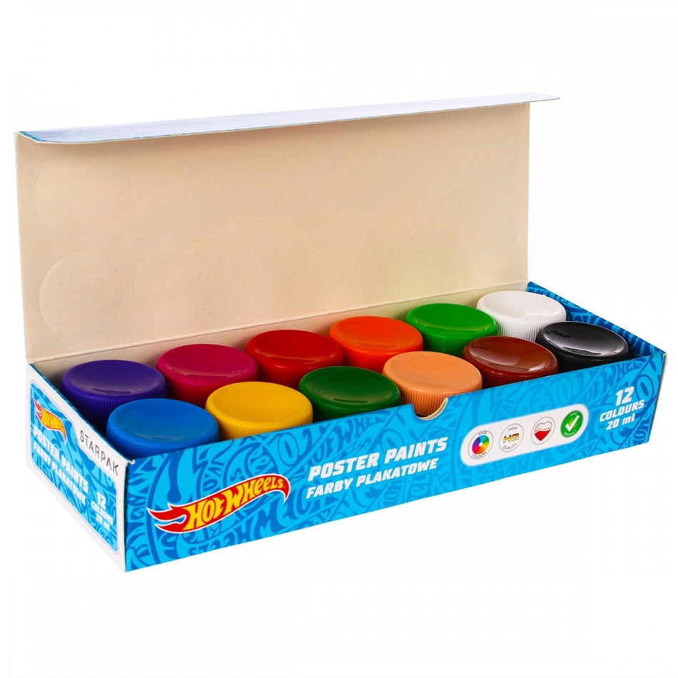 Hot Wheels 20 Ml Acuarele 12 Cul/set