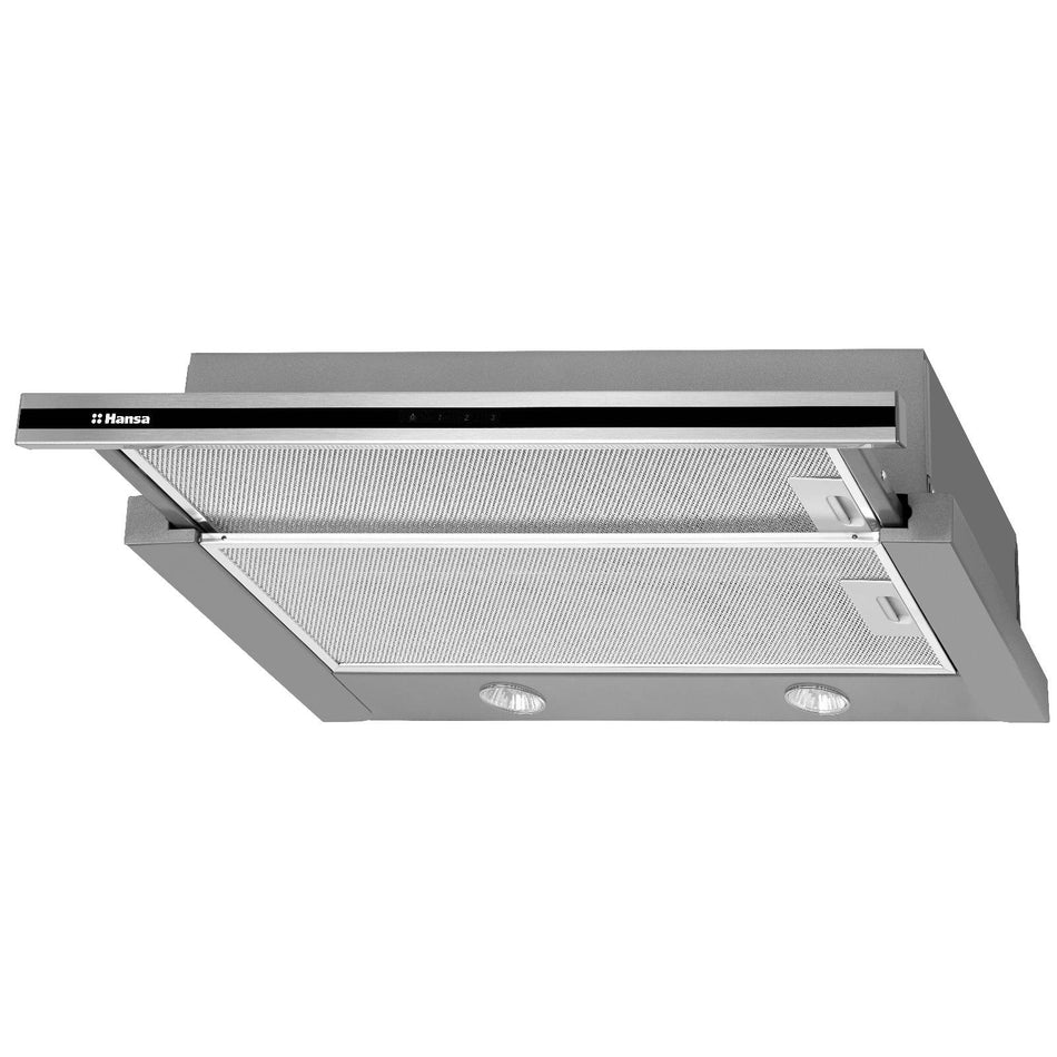 Hota Telescopica Hansa, 60 Cm, 395 M3/h, 1 Motor, 2 Filtre Aluminiu, 3 trepte