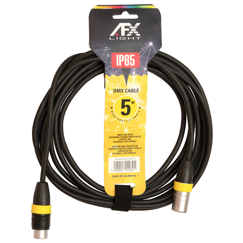 Cablu profesional DMX IP65 XLR tata - XLR mama AFX