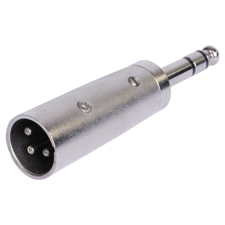 Adaptor XLR tată la jack 6.35 stereo metalic BST 18-5569