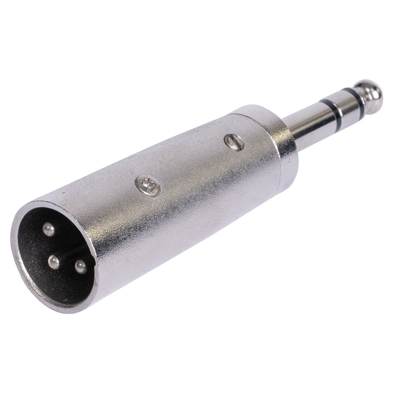 Adaptor XLR tată la jack 6.35 stereo metalic BST 18-5569