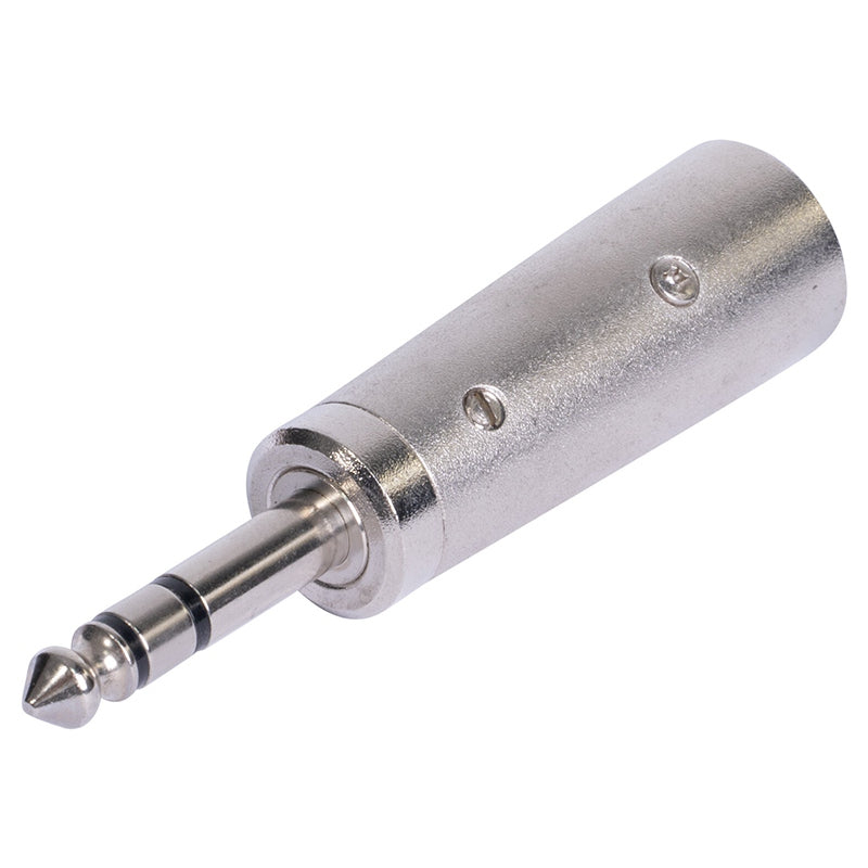 Adaptor XLR tată la jack 6.35 stereo metalic BST 18-5569