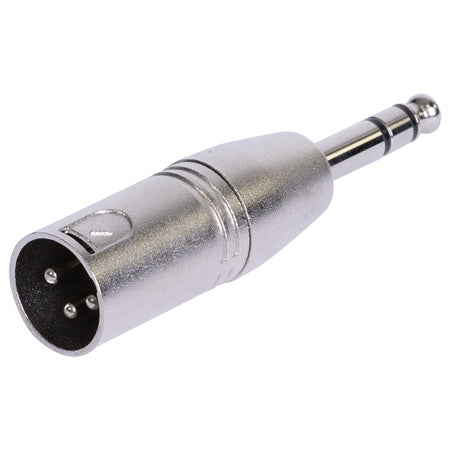 Adaptor XLR tată - jack 6.35 tată stereo, metalic, BST 18-5577