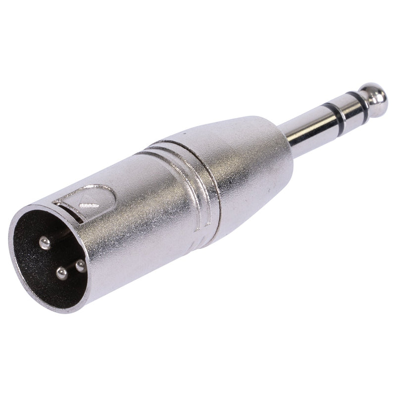 Adaptor XLR tată - jack 6.35 tată stereo, metalic, BST 18-5577