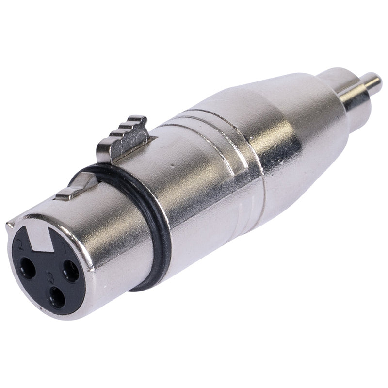 Adaptor XLR mama - RCA tata, metalic, robust, compatibil BST 18-5579