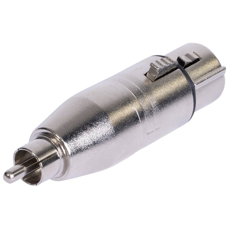 Adaptor XLR mama - RCA tata, metalic, robust, compatibil BST 18-5579