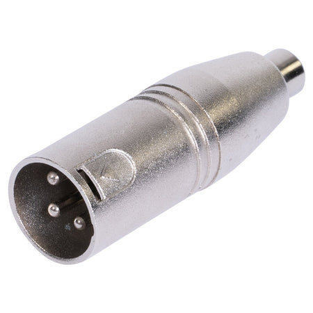 Adaptor XLR tata - RCA mama metal, robust, pentru audio BST 18-5580