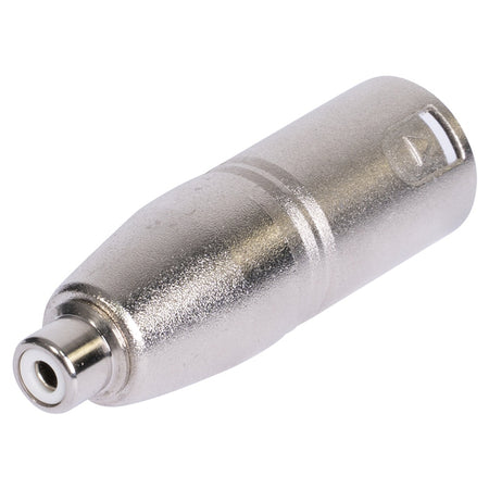 Adaptor XLR tata - RCA mama metal, robust, pentru audio BST 18-5580
