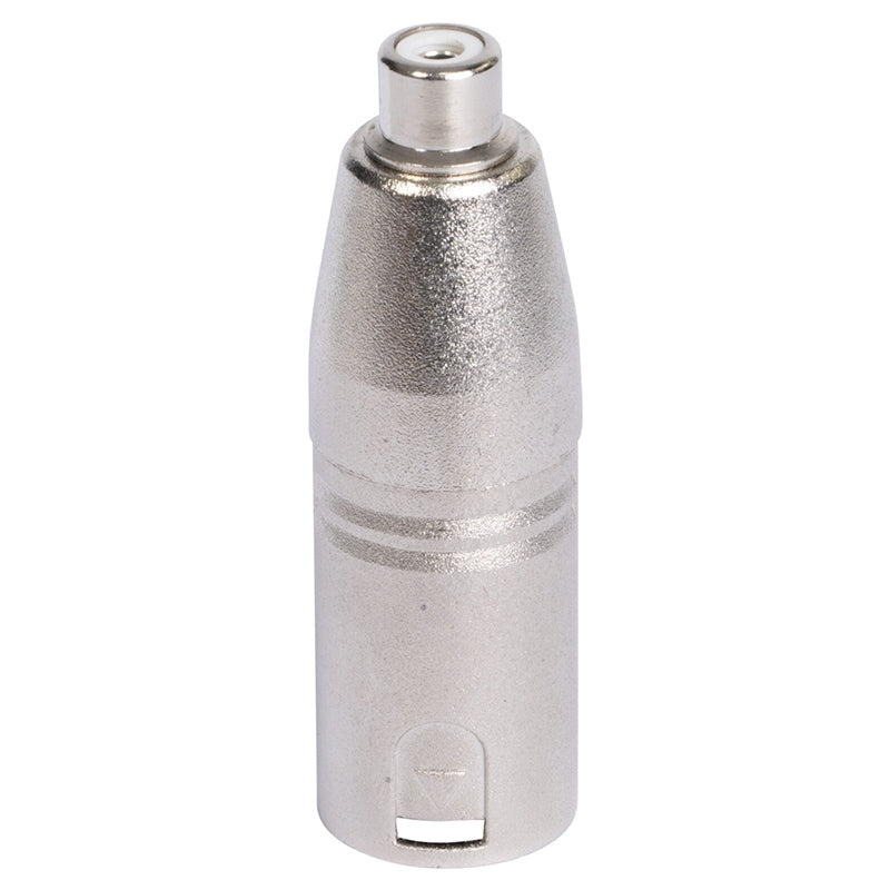 Adaptor XLR tata - RCA mama metal, robust, pentru audio BST 18-5580