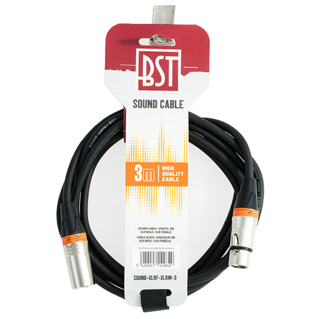 Cablu profesional XLR tată-mamă pentru sonorizare, BST
