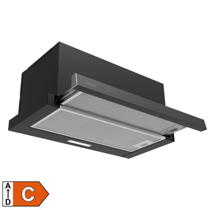 Hota De Bucatarie Twister 60 Cm, Neagra + 2 Filtre Carbon 105w