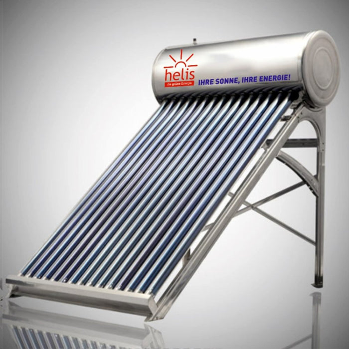 Panou Solar Cu 15 Tuburi Vidate Helis Jdl-hp15-58/1.8; Boiler 140l + Rama Si Suport