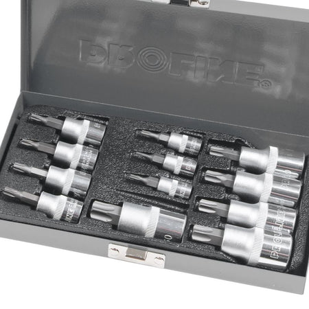 Trusă varfuri Torx T8-T60 cu adaptoare 12 piese PROLINE 18712