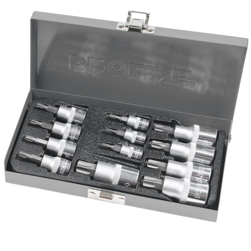 Trusă varfuri Torx T8-T60 cu adaptoare 12 piese PROLINE 18712