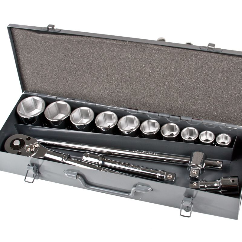 Trusă tubulare 3/4" 22-50 mm, 14 piese în cutie metalică PROLINE 18804