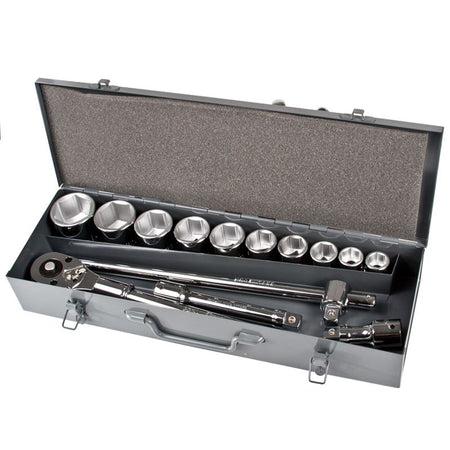 Trusă tubulare 3/4" 22-50 mm, 14 piese în cutie metalică PROLINE 18804
