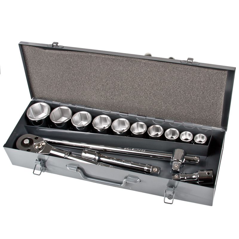 Trusă tubulare 3/4" 22-50 mm, 14 piese în cutie metalică PROLINE 18804