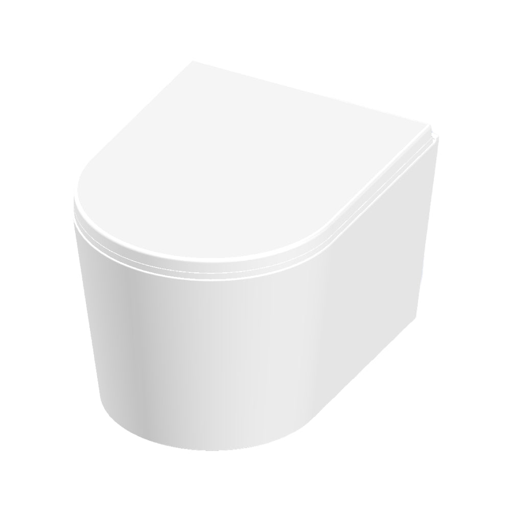 Vas WC suspendat Celesta Vista, 50 × 35 cm, capac duroplast, alb mat Celesta 277147