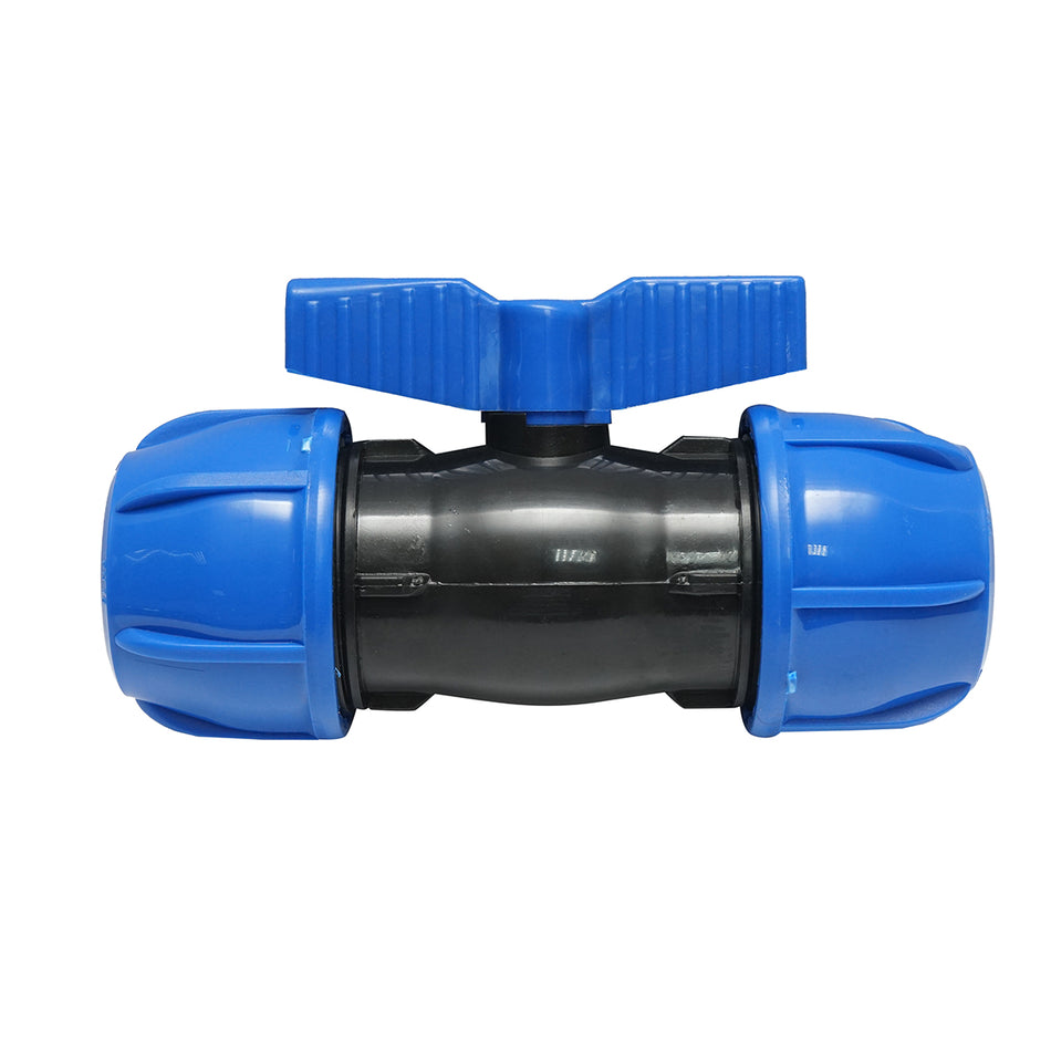 Robinet Mufa-mufa Compresiune D63x63mm, Pn10 Poelsan