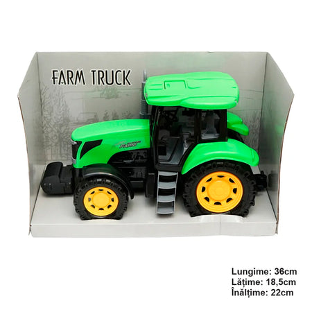 Jucarie Tractor Verde Super Farm 36cm X 18.5cm X 22cm