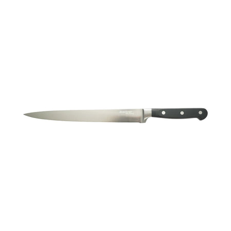 Cuțit profesional pentru feliat cu lamă din oțel 5Cr15MoV de 25 cm și mâner ABS negru Breckner Germany AAA410