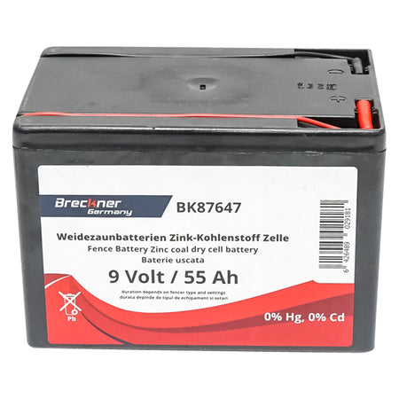 Baterie Uscata (nereincarcabila) 9v 55ah Pentru Gard Electric