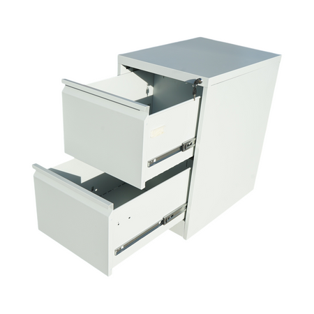 Fișet metalic cu 2 sertare 731 × 452 × 620 mm cu închidere centralizată gri RAL 7035 Breckner Germany BK77706