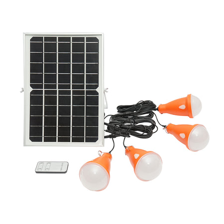 Becuri Led Cu Panou Solar 5v/10w 4 Becuri