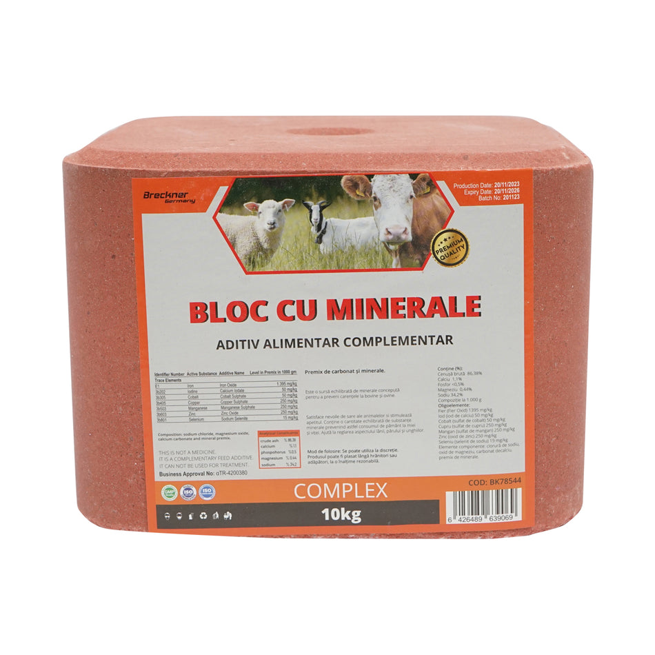 Bloc Cu Minerale Pentru Animale 10 Kg