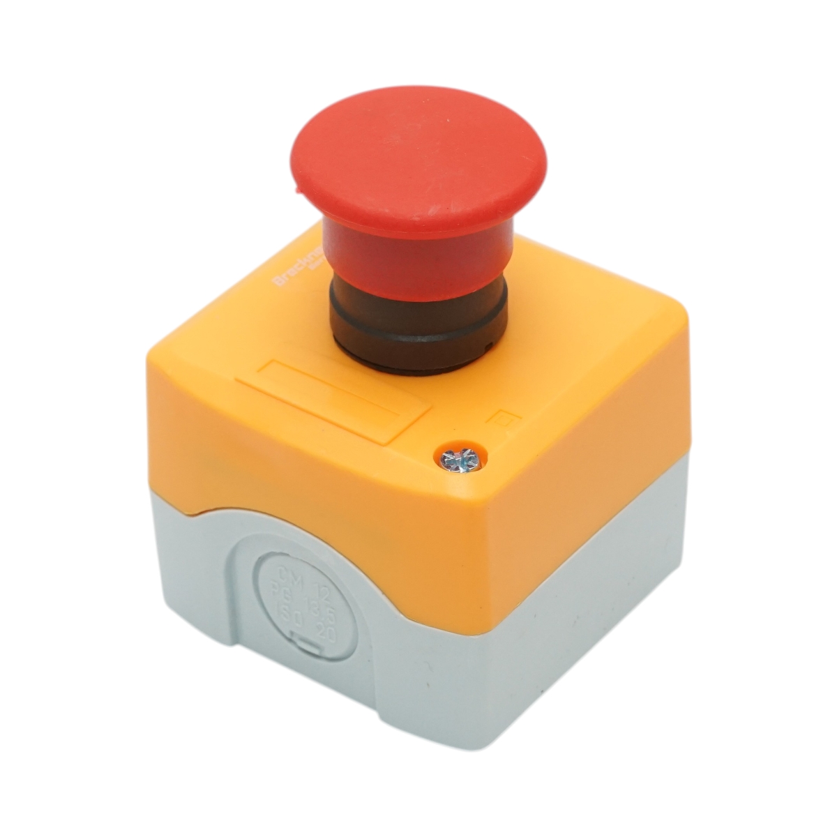 Carcasă buton oprire roșu rasucire tip ciupercă 1NO 40 mm Breckner Germany BK76770