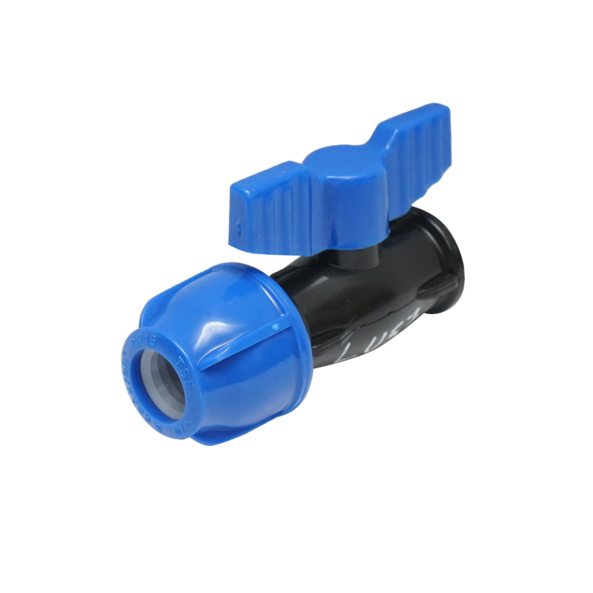 Robinet cu mufă de compresiune cu filet exterior D20 mm × 1/2, PN16 DISLU57