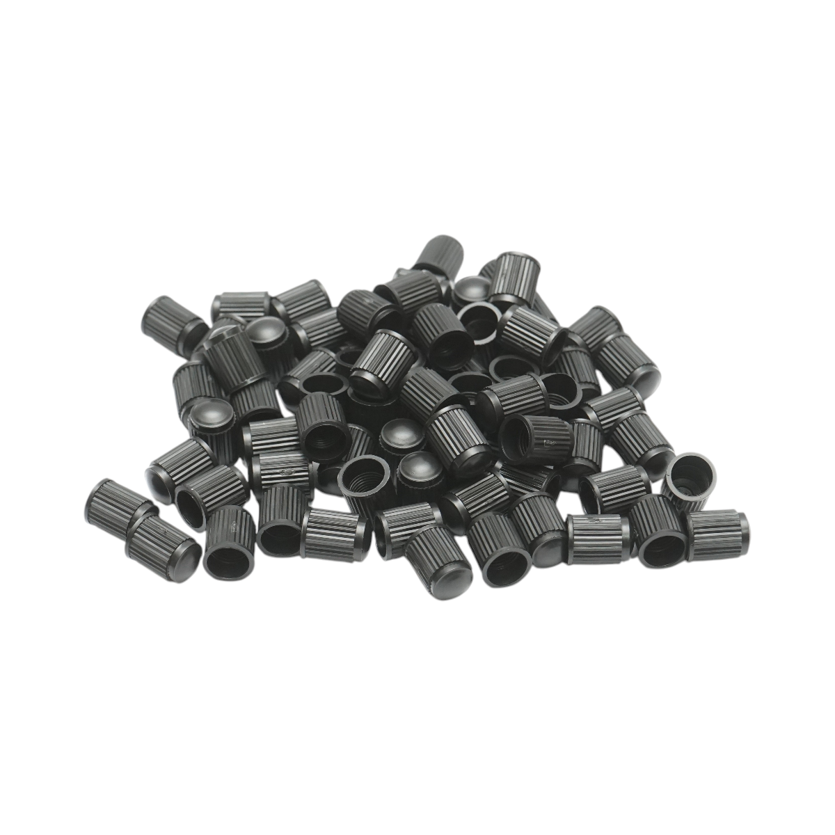Capace valvă ventil plastic negre 100 buc/set BK80210