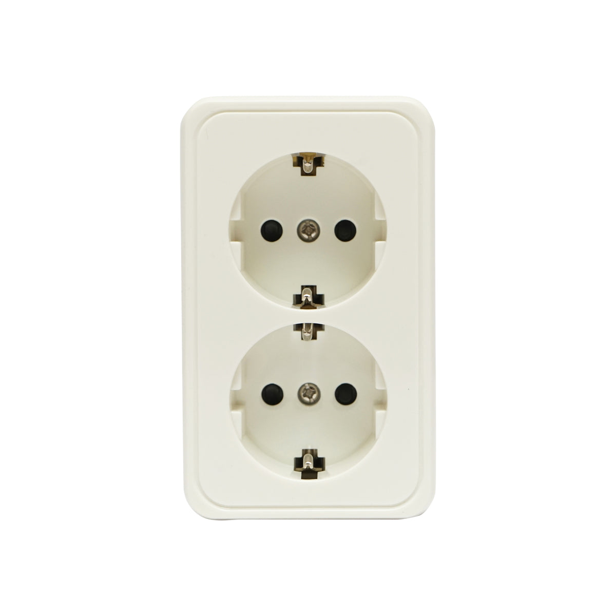 Priza Schuko Dubla Cu Impamantare Pt, 16 A 250 V, Cu Protectie