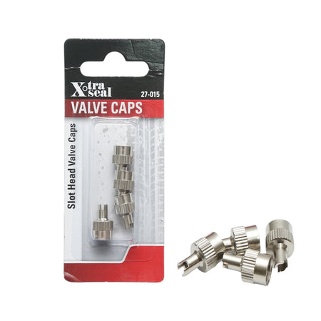 Set 4 capace valve auto metalice cu cap de șurubelniță X-TRA SEAL DISVE81