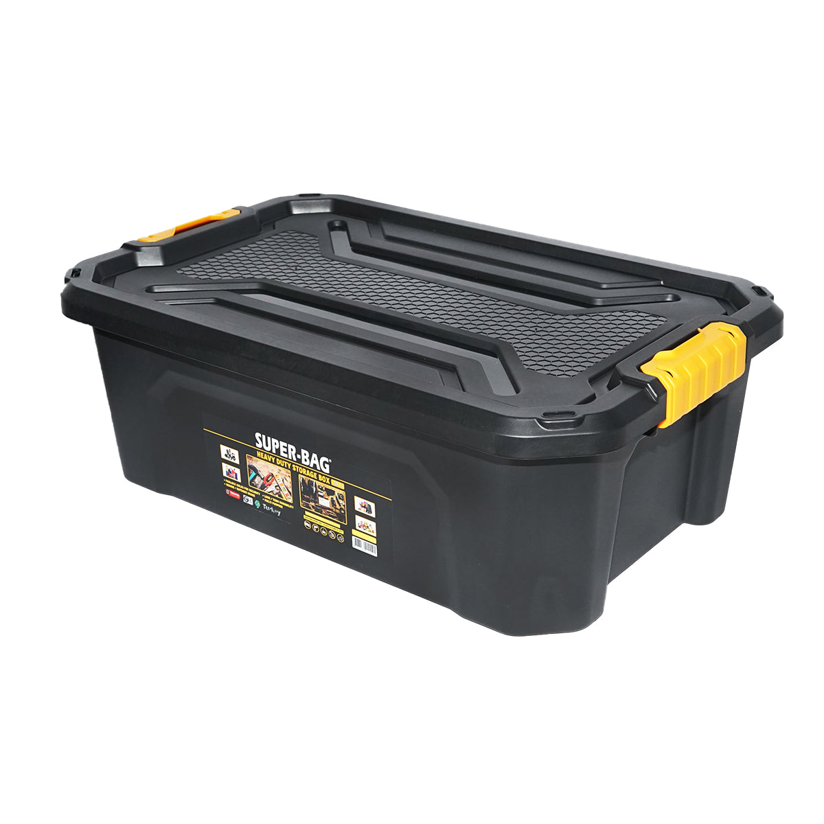 Cutie depozitare cu capac pentru sarcini grele 30L 580x380x200mm BK92827