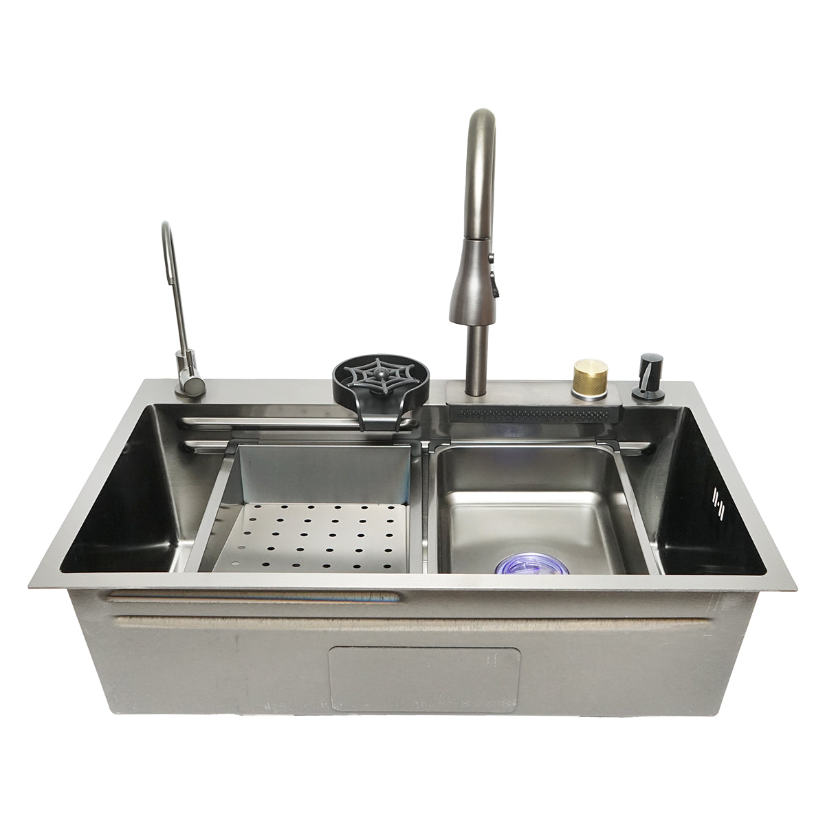 Chiuveta Bucatarie Multifunctionala Cu Doua Baterii 75x46x23.5cm