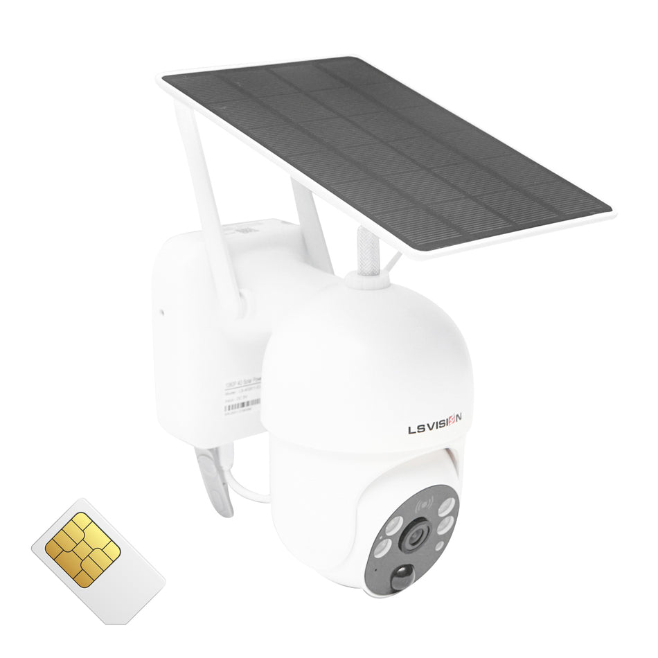 Camera Supraveghere Rotativa Cu Panou Solar 3.5w,4 G 1080p Hd Ls Vision