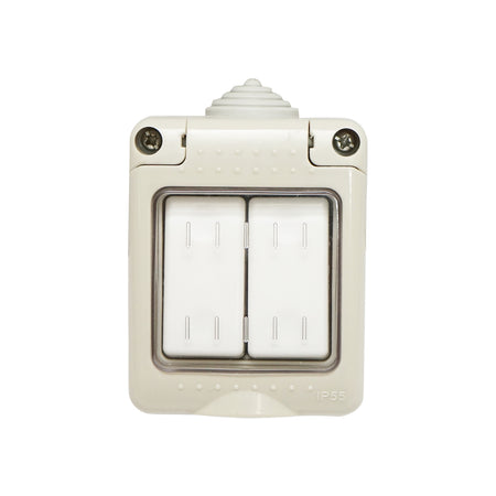 Intrerupator Dublu Aplicat, Pt Ip55, 10ax, 250v