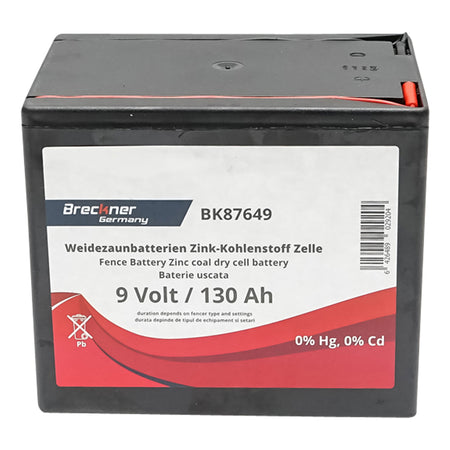 Baterie Uscata (nereincarcabila) 9v 130ah Pentru Gard Electric