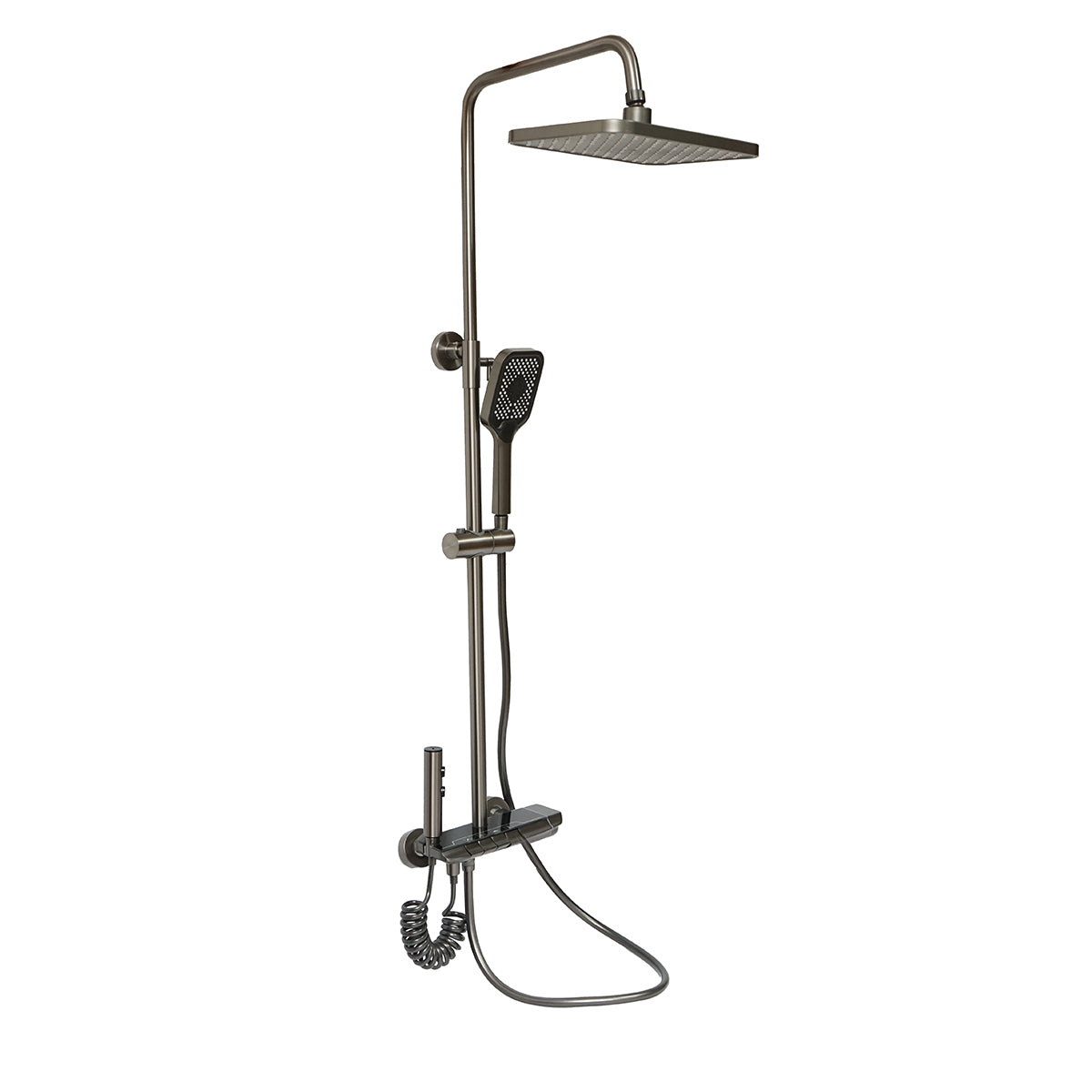 Set Dus Multifunctional Cu Termostat, Afisaj Digital Gri