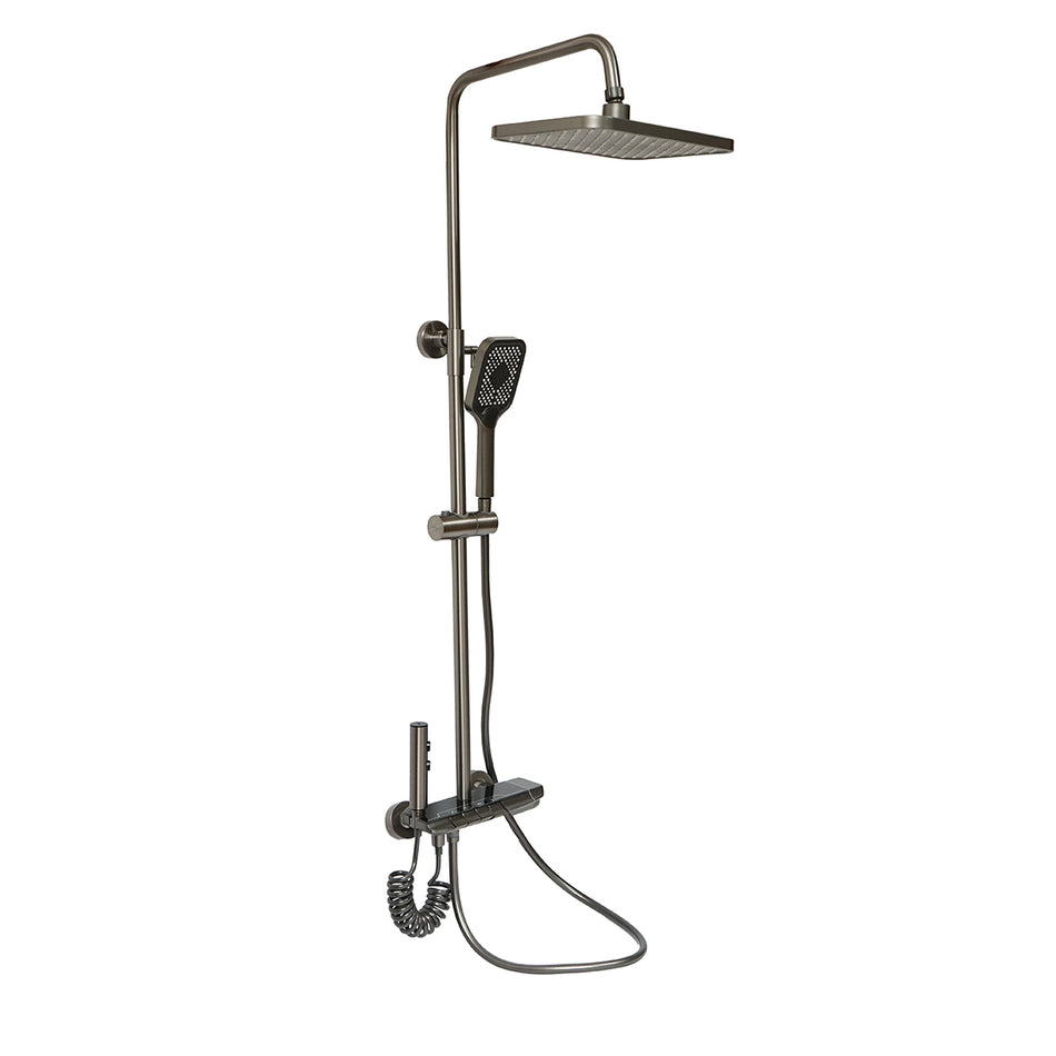 Set Dus Multifunctional Cu Termostat, Afisaj Digital Gri